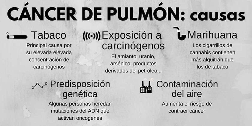Causas de Cáncer de Pulmón en España