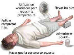  5 pasos a seguir  ante un Golpe de  Calor