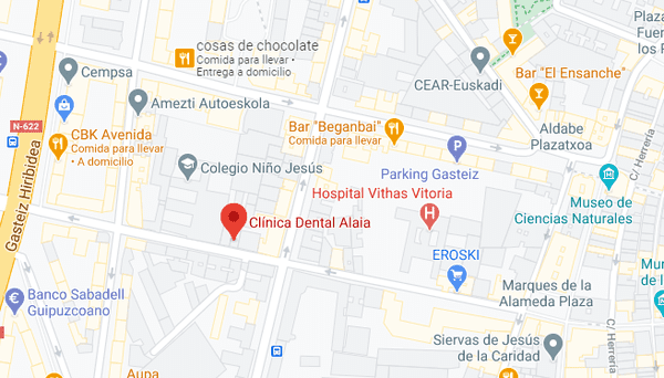 Cómo llegar a Clínica Dental Alaia en Victoria Álava