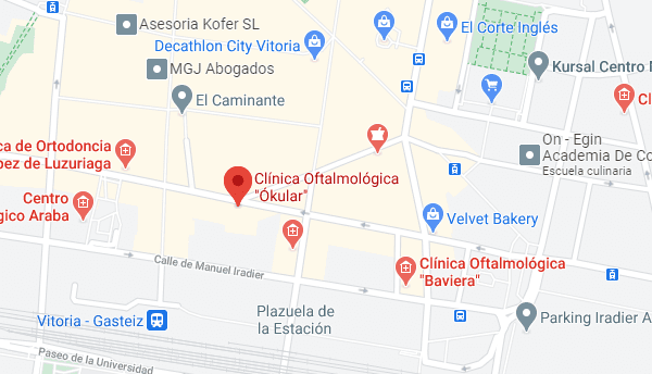 ¿Cómo llegar a la Clínica Oftalmológica Ókular Álava?