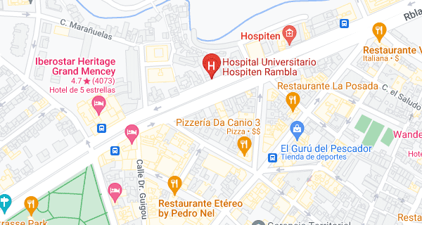 ¿Cómo llegar al Hospital Universitario Hospiten Rambla Santa Cruz de Tenerife?