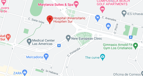 ¿Cómo llegar al Hospital Universitario Hospiten Sur Santa Cruz de Tenerife?