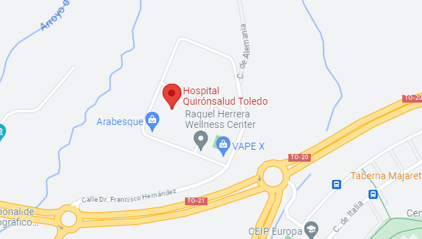 Cómo llegar al Hospital Quirónsalud Toledo
