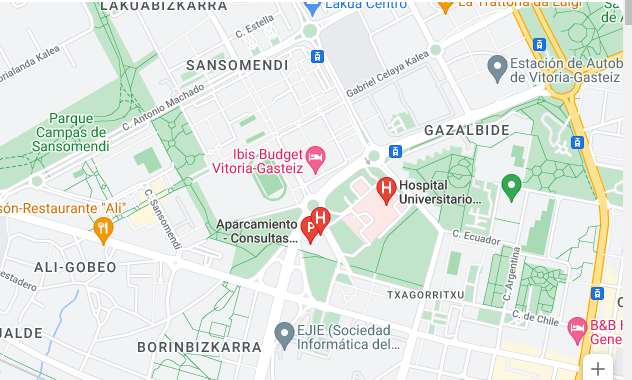 Cómo llegar al Hospital Universitario Consultas Externas Álava